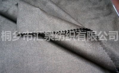 色織染色緯編麂皮絨